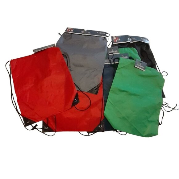 Travel Nylon Drawstring Backpack Bag String School Camp Sports Bags Gift 13x17" - Picture 3 of 8